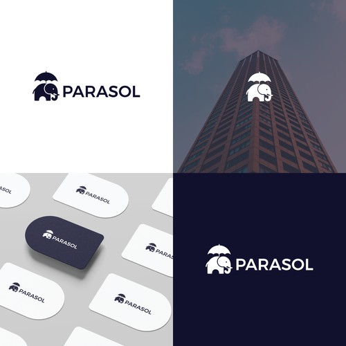 Sleek modern logo design.