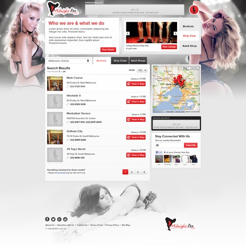 Adult Leisure Index seeks Elegant & Sophisticated Site Design (MidnightFox)