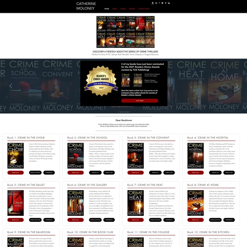 Crime Author Wix Website