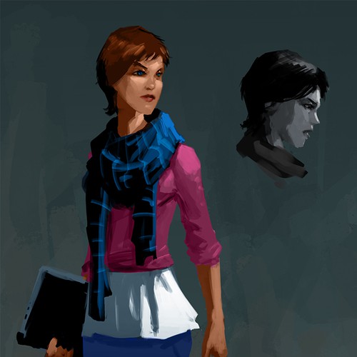 Design two concept art characters for the Exclusion Zone, a new strategy game for iPad/PC