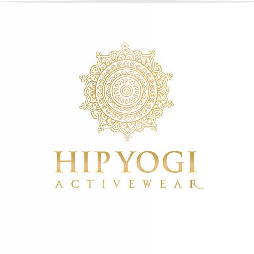 a logo for a high fashion yoga apparel website