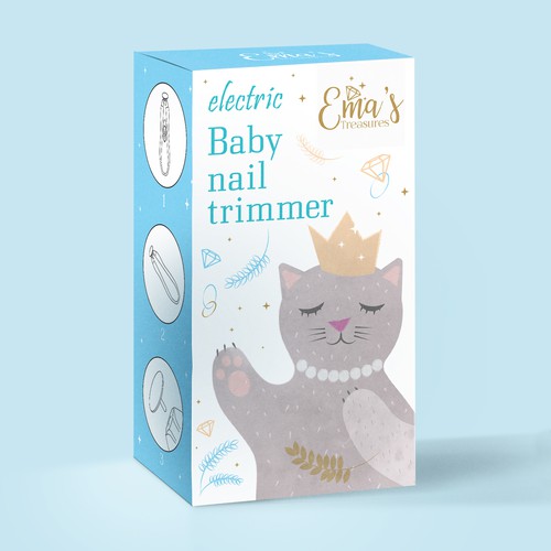 Package design for baby nail trimmer