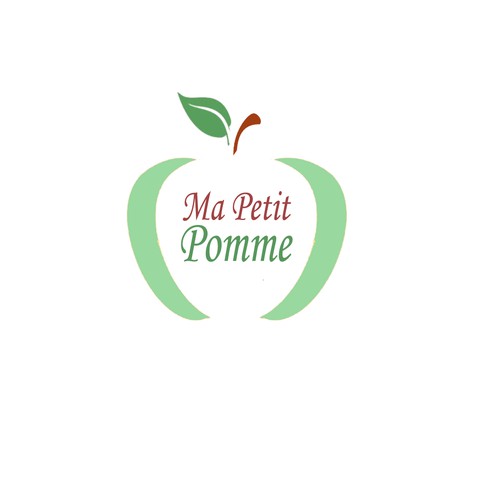 Un logo pour "Ma petite pomme" ! Un site marchand de produits respecteux pour bébé, enfants...