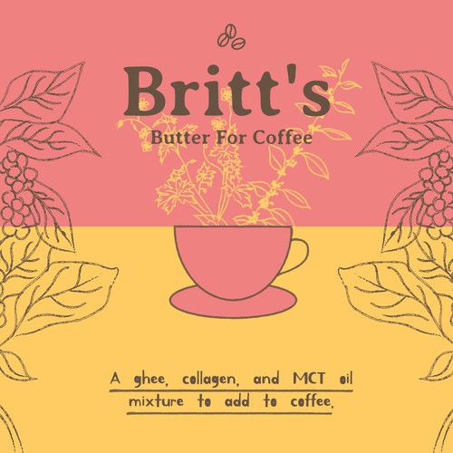 Packaging design for Britt's Butter For Coffee