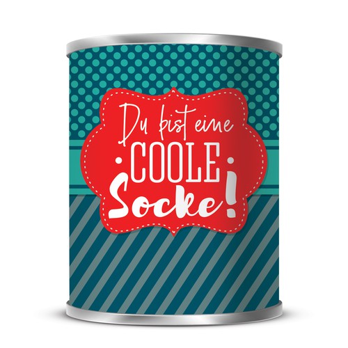 Design a cool can for creative socks!