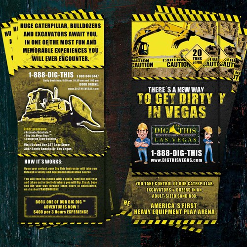 HEAVY EQUIPMENT PLAYGROUND "Rack Card"