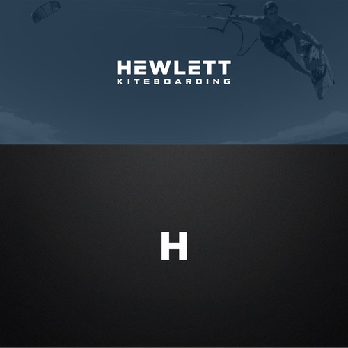 Sporty logo for Hewlett Kiteboarding