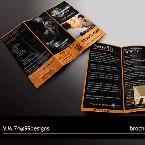 Help World of Music with a new brochure design