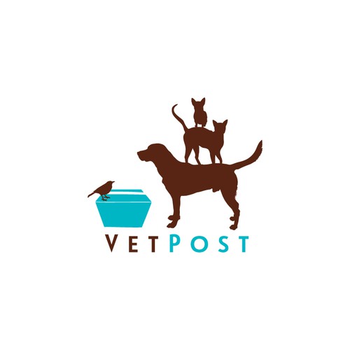 Create a fun logo for a national veterinary/pet e-commerce site for VetPost