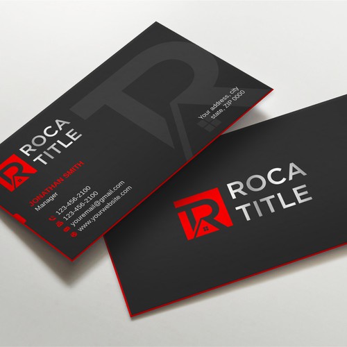 Roca Title Business Card