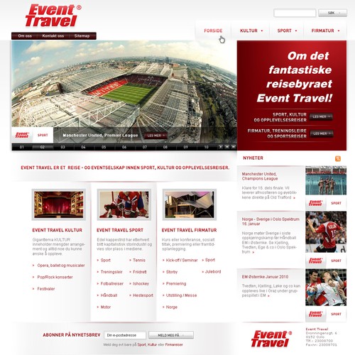 Travel agency for sports, art-shows and other events