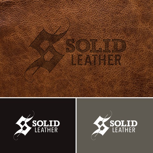 Logo concept for a leatherworker