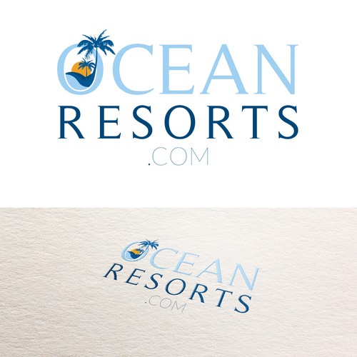 Create a fun but professional logo for a collection of oceanfront resorts