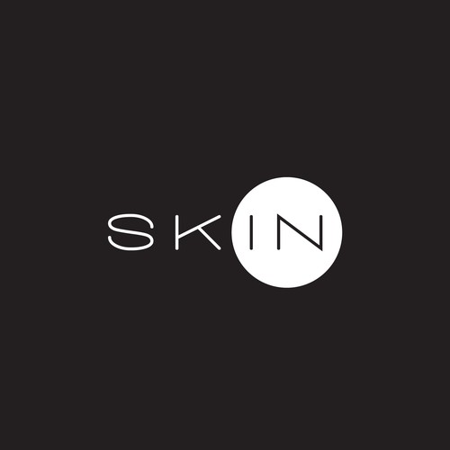 Simple and elegant logo for SKIN IN.