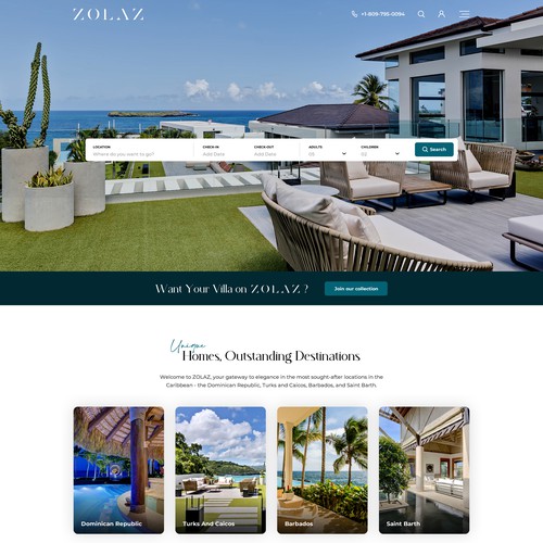 Find your villa on ZOLAZ