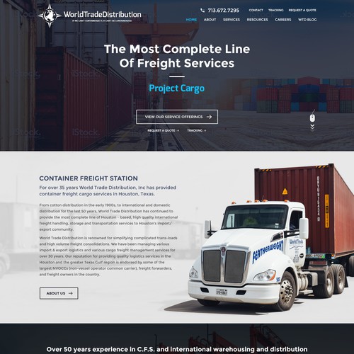 WTCFS function Landing page with Inner pages
