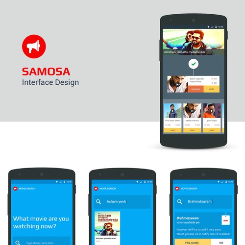 UI design for samosa app