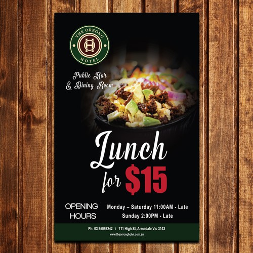 Lunch Menu Ad