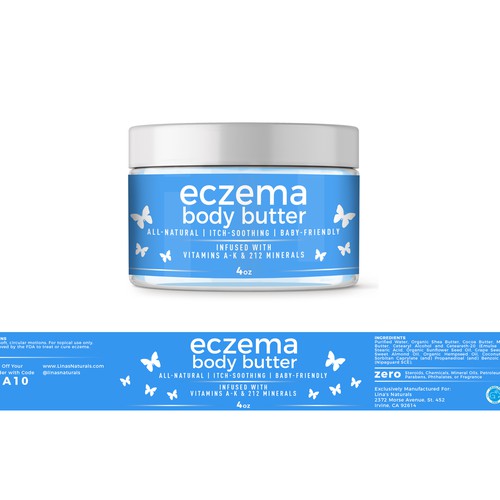 Eczema Body Butter label