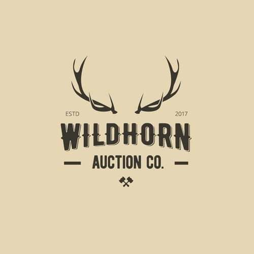 Vintage logo for Wildhorn Auction Company