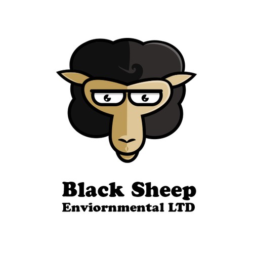 Create a logo and business card for Black Sheep Environmental