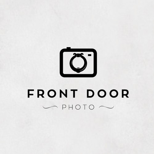 Bold logo for front door photo