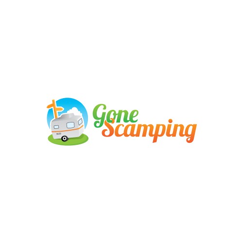 Create the next logo for Gone Scamping