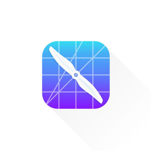 Clean App Icon for Drone Comunity App