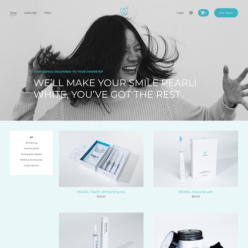 Pearli Ecommerce Website