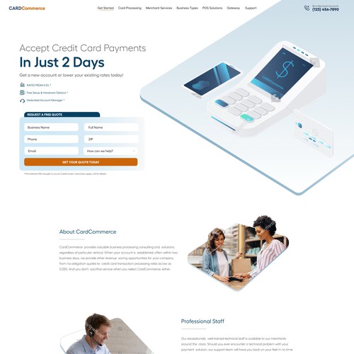 Payment Processor website design