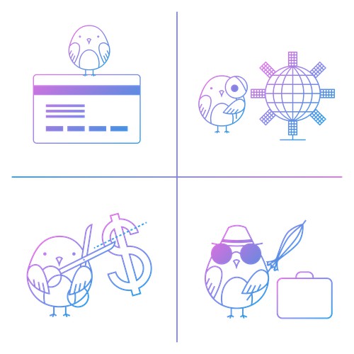 "How it works" illustration for travel site