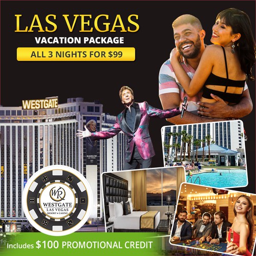 Creative Facebook ad for LAS VEGAS