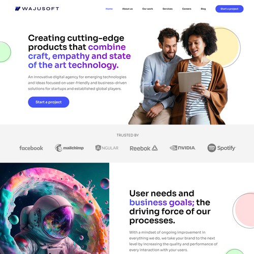 Wajusoft website project