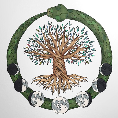 Whimiscal and spiritual CD album cover illustration