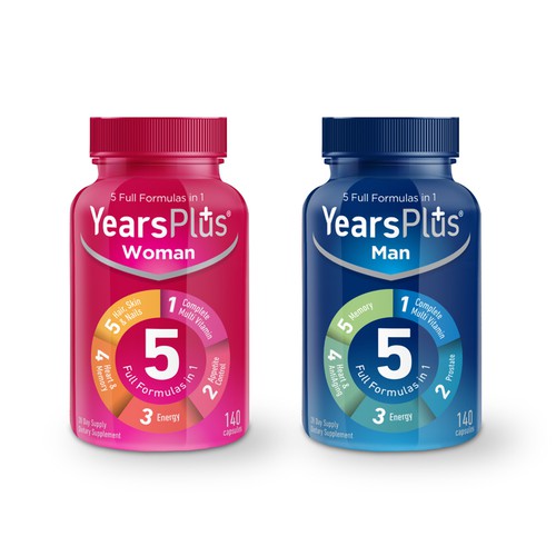 Years Plus packaging design