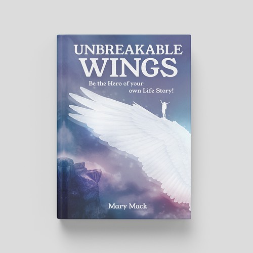 A Symbolic Book Cover for Hope and Healing - Unbreakable Wings
