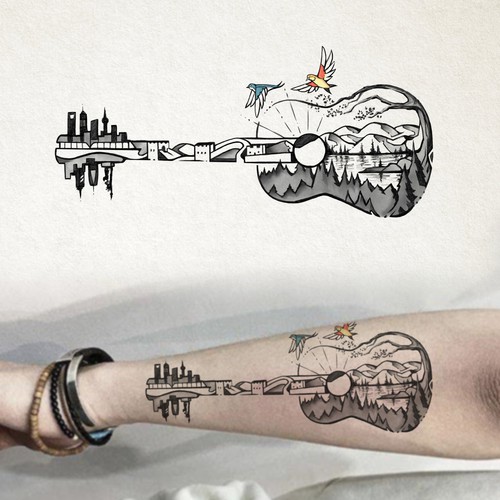 Guitar Spirits Tattoo