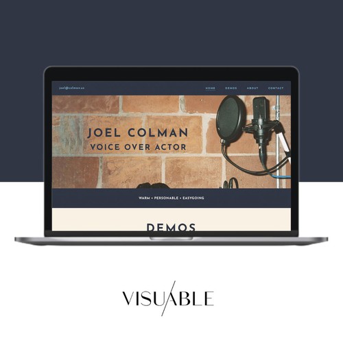 Squarespace Website Design for a Voice Over Actor