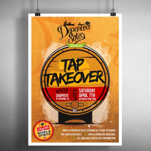 Poster design for Tap Takeover