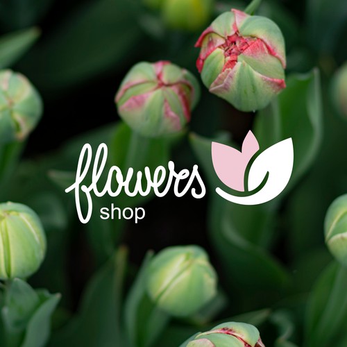 Logo design for shop Flowers