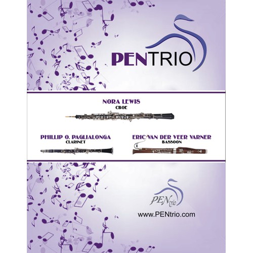 Design a promotional poster for the PEN trio
