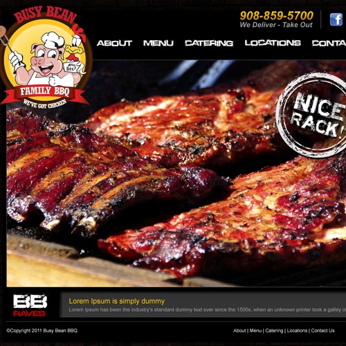 Work with the Busy Bean BBQ Franchiser to design a new website