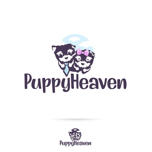 luxurious logo for a leading puppy galore