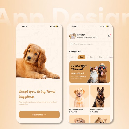Modern Pet Shop App UI | Mobile App Design & Development