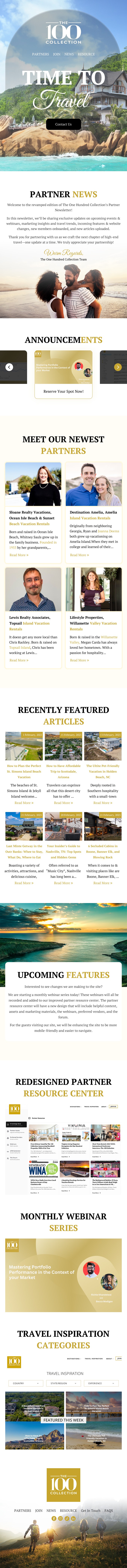 Email newsletter template for luxury vacation rental company