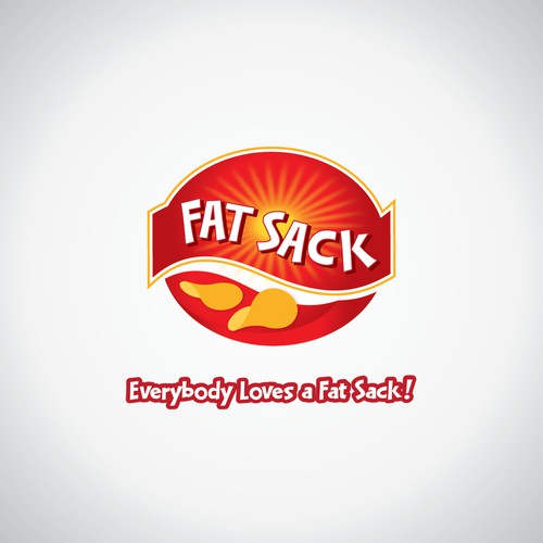 Fat Sack Potato Chips  -  New Logo Design