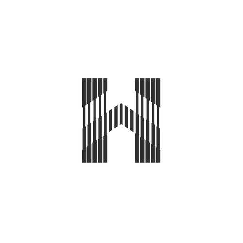 Abstract letter "H"