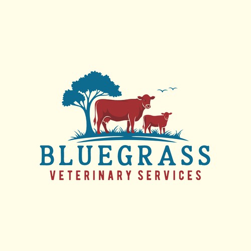 BLUEGRASS VETERINARY LOGO PREVIEW