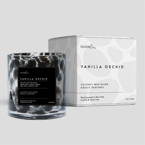 Label/Pack for luxurious candle brand