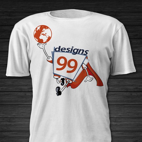 99designs needs a new t-shirt design, with SUPER HUMAN POWERS !!